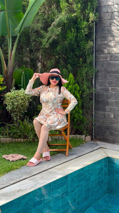 بوركيني سيكليزم مكون من تلات قطع للمحجبات و غير المحجبات