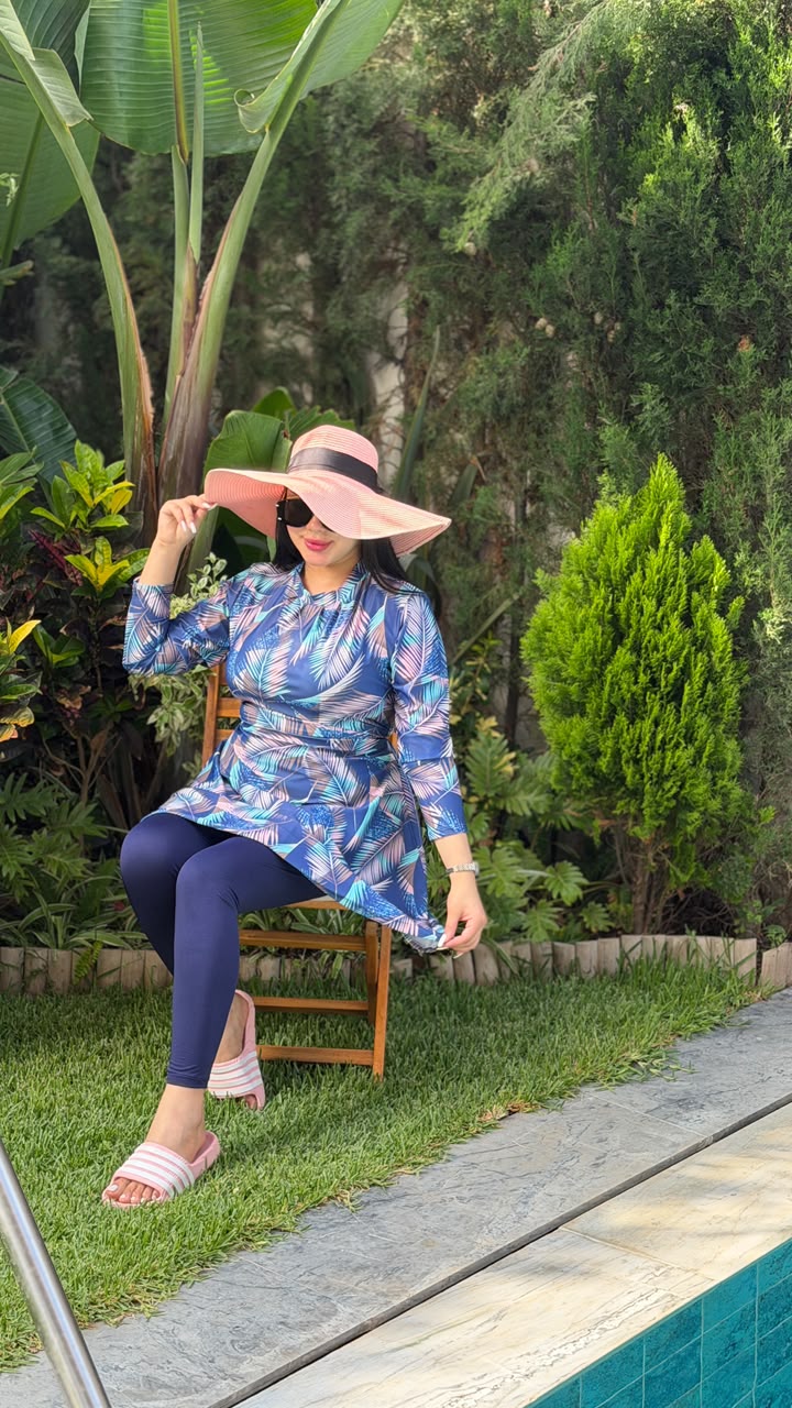 بوركيني سيكليزم مكون من تلات قطع للمحجبات و غير المحجبات