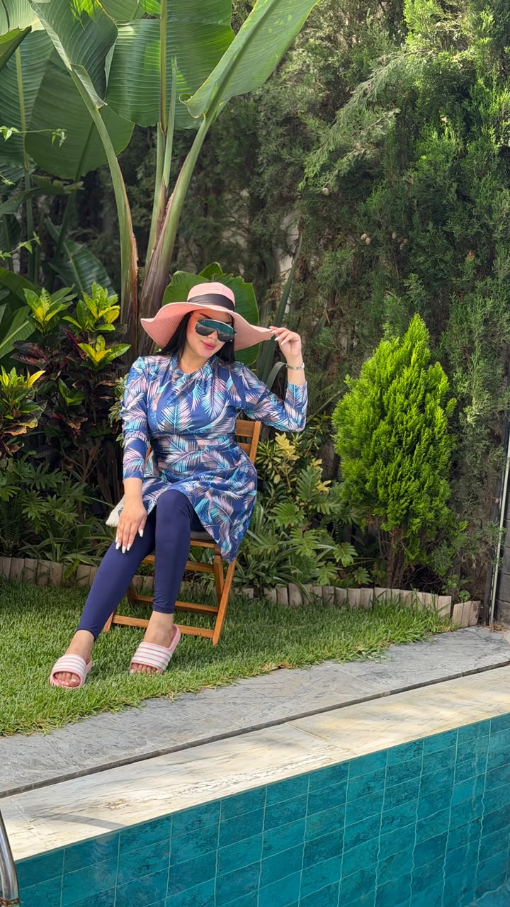 بوركيني سيكليزم مكون من تلات قطع للمحجبات و غير المحجبات