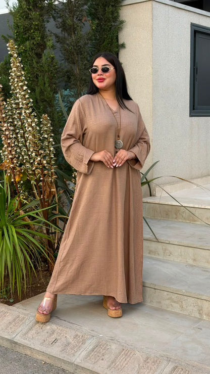 كسوة گندورة خفيفة ومريحة + Colis Cadeau فابور! 🎁🔥